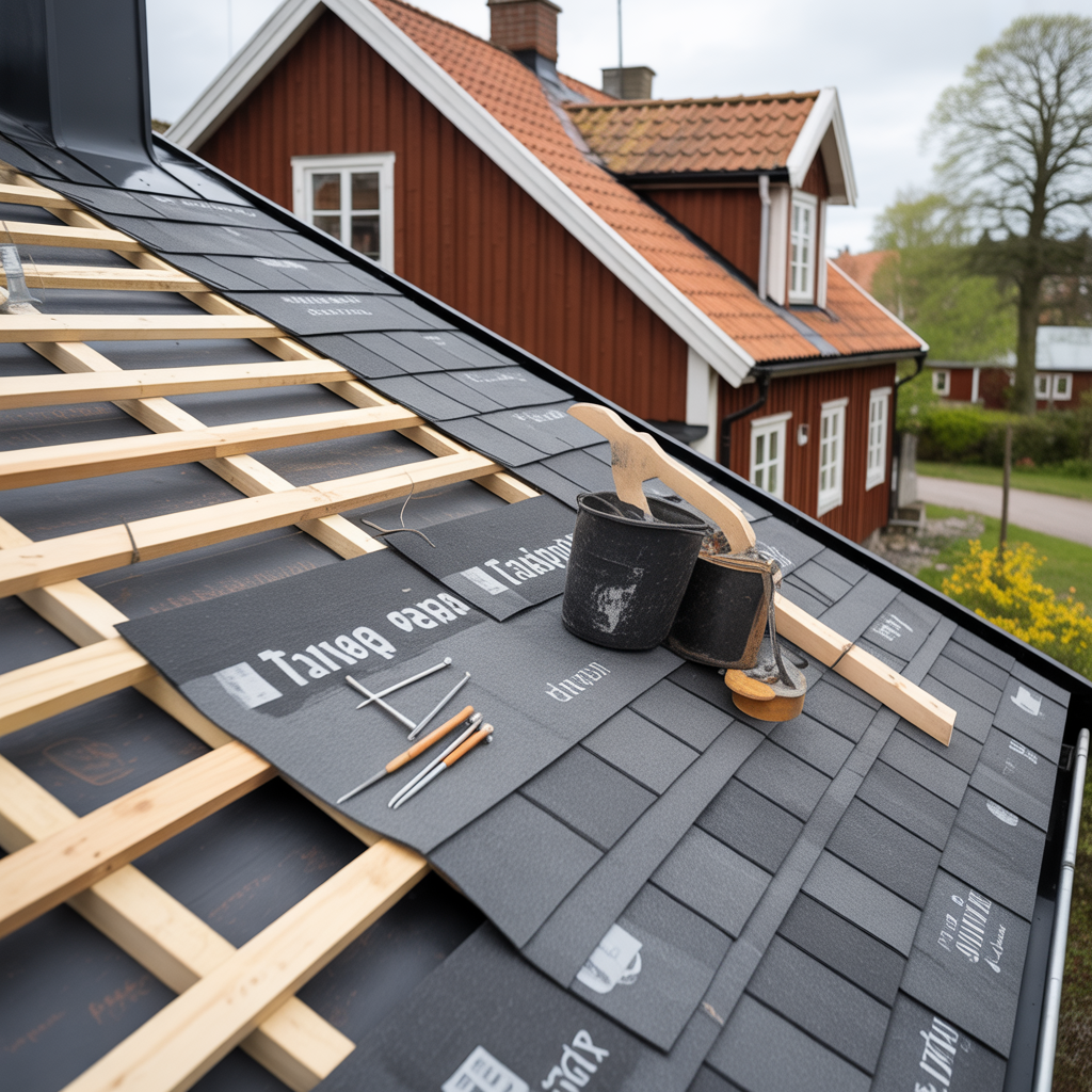 .Hur man monterar takpapp stegforsteg