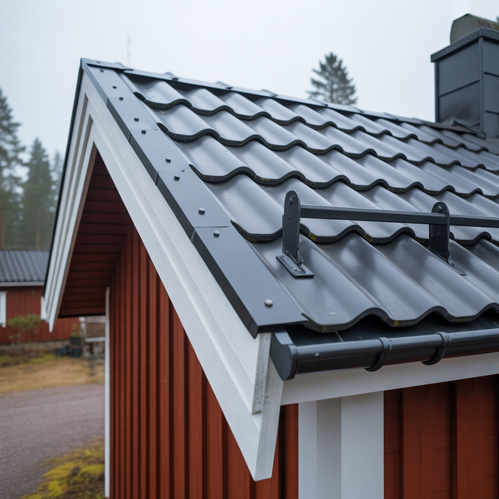 vindskivor och platbeslag matt infastning montering