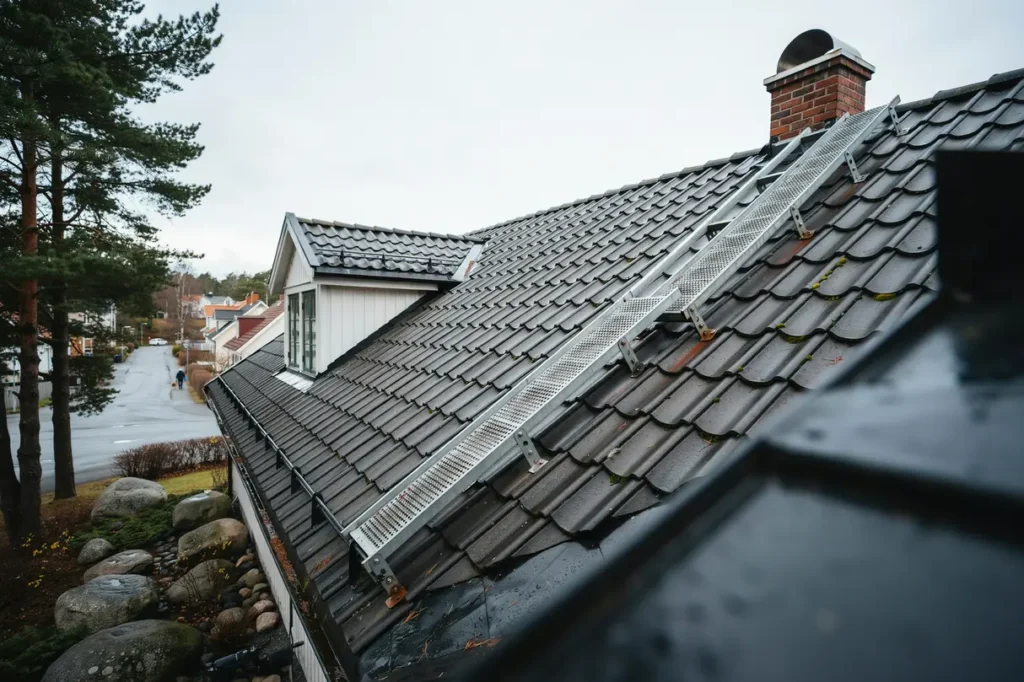 montera takbrygga i sisj n s kar du s kerheten p taket f r sotare service och framtida underh ll